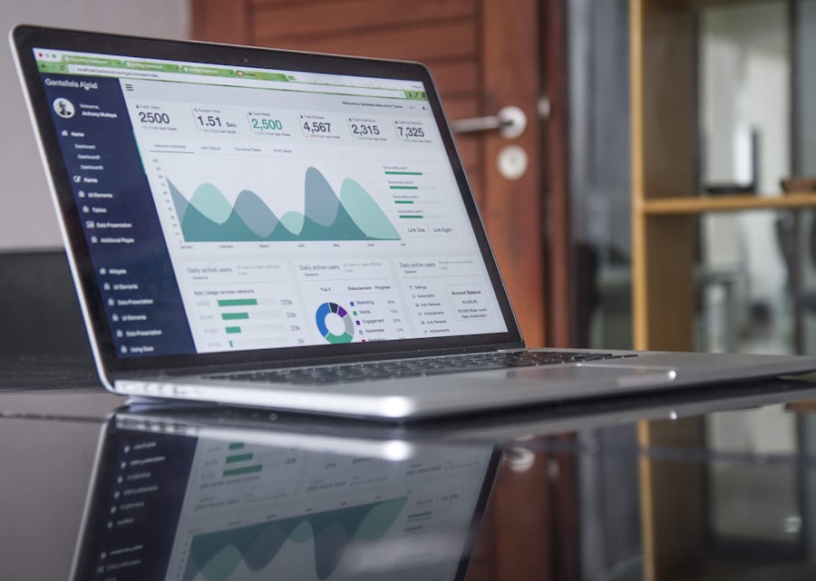 Market charts on a desk used for education