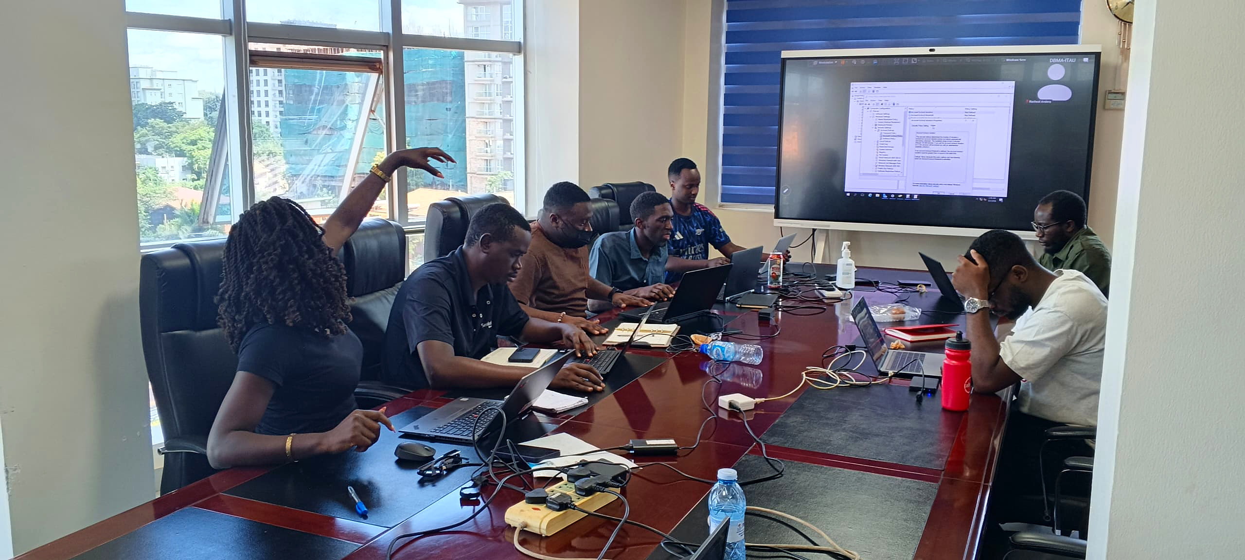 A Shefa training session around the conference table